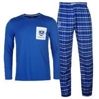 Team Portsmouth Checked Pyjama Set Mens