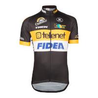 Telenet Fidea Short Sleeve Jersey - Black/Yellow/White - S