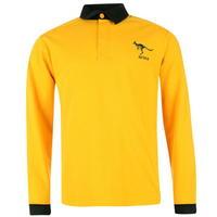 team australia long sleeve rugby shirt mens