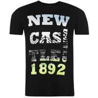 Team NUFC Photo Text T Shirt Mens
