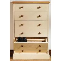 TFW Mottisfont Painted Shoe Rack - Large 3 Drawers