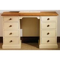 TFW Mottisfont Painted Dressing Table - Double Pedestal 8 Drawers