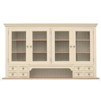 TFW Mottisfont Cream Glazed Dresser Top - Large 4 Door 8 Drawer