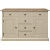 TFW Mottisfont Cream Dresser Base - 2 Doors 6 Drawer