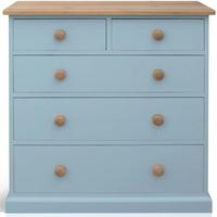 TFW Mottisfont Blue Chest of Drawer - 2 Over 3 Drawer