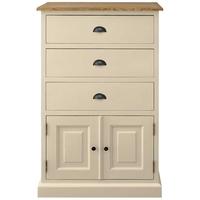 TFW Mottisfont Cream Chest of Drawer Wellington - 3 Drawer