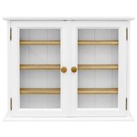 tfw mottisfont white display cabinet small 2 glass door