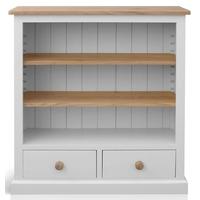 tfw mottisfont white bookcase 2 drawer 2 shelves