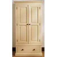 TFW Mottisfont Painted Single Wardrobe - 2 Doors 1 Drawer