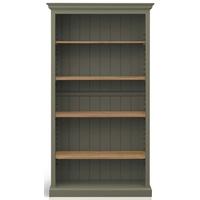 TFW Mottisfont Green Glazed Bookcase - 4 Shelves