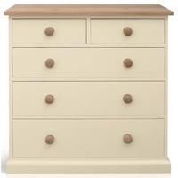 TFW Mottisfont Cream Chest of Drawer - 2 Over 3 Drawer