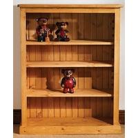 tfw mottisfont waxed pine 3 shelves bookcase