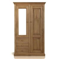 TFW Mottisfont Waxed Pine Wardrobe - Combination