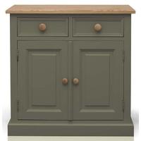 TFW Mottisfont Green Dresser Base - 2 Door 2 Drawer