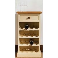 tfw mottisfont painted floor standing wine rack 1 drawer