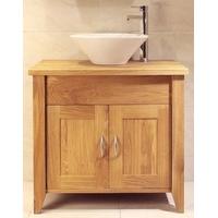 TFW Aquarius Oak Washstand - Small 2 Doors