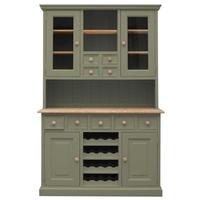 tfw mottisfont green dresser with wine rack