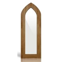 TFW Mottisfont Waxed Pine Gothic Mirror