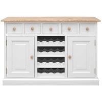 TFW Mottisfont White Dresser Base with Wine Rack