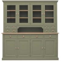 tfw mottisfont green glazed dresser large 8 door 12 drawer