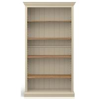 TFW Mottisfont Cream Glazed Bookcase - 4 Shelves