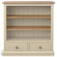 TFW Mottisfont Cream Bookcase - 2 Drawer 2 shelves