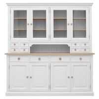 TFW Mottisfont White Glazed Dresser - Large 8 Door 12 Drawer