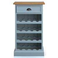 tfw mottisfont blue floor standing wine rack 1 drawer