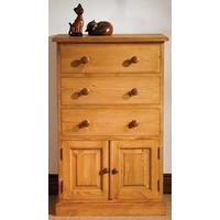 tfw mottisfont waxed pine chest of drawer french wellington 3 drawers