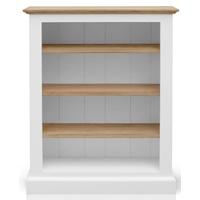 tfw mottisfont white bookcase low medium 3 shelves