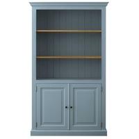 TFW Mottisfont Blue Bookcase - 2 Door