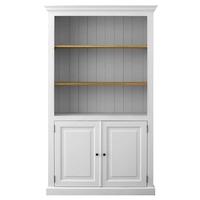 TFW Mottisfont White Bookcase - 2 Door