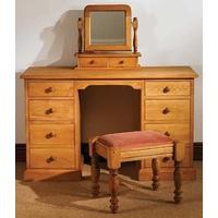 tfw mottisfont waxed pine dressing set double pedestal 8 drawers