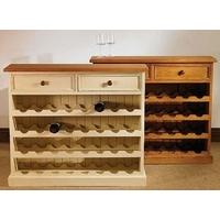 TFW Mottisfont Painted Floor Standing Wine Rack - 2 Drawers