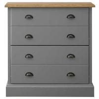 TFW Mottisfont Grey Shoe Rack - Small 2 Drawer