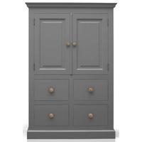 TFW Mottisfont Grey Cupboard - 2 Door 4 Drawer