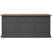 tfw mottisfont grey cadiz dresser base 3 door 3 drawer