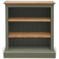 tfw mottisfont green bookcase low small 2 shelves