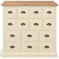 TFW Mottisfont Cream CD Unit - 14 Drawer