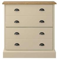 TFW Mottisfont Cream Shoe Rack - Small 2 Drawer