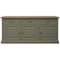 TFW Mottisfont Green Cadiz Dresser Base - 3 Door 3 Drawer