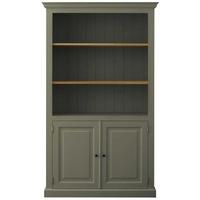 TFW Mottisfont Green Bookcase - 2 Door