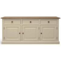 TFW Mottisfont Cream Cadiz Dresser Base - 3 Door 3 Drawer