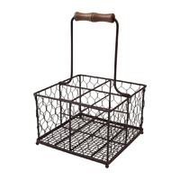 tg provence wire condiment holder brown