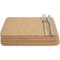 T&G Woodware 15.037 Set of 6 Rectangular Tablemats in Cork