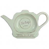 tg woodware pride of place tea bag tidy old green tea bag tidy