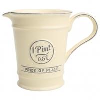 tg woodware pride of place pint jug old cream one size