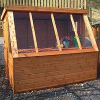 TGB 6ft x 6ft (1.83m x 1.83m) Potting Shed Installation. Door : A.