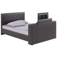 TGB Morton Faux Leather TV Bed Black Kingsize