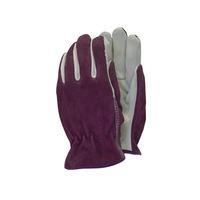 TGL114M Premium Leather & Suede Ladies Gloves (Medium)